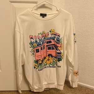 White Camp Life Crewneck Size M